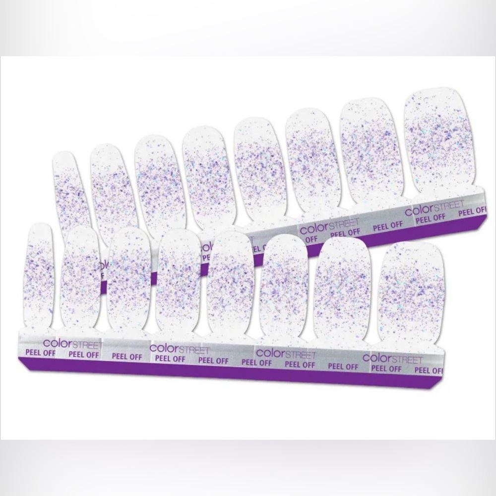 *Retired* Color Street: Lavish Lavender | Purple Glitter Sparkles Clear Overlay - Picture 15 of 15